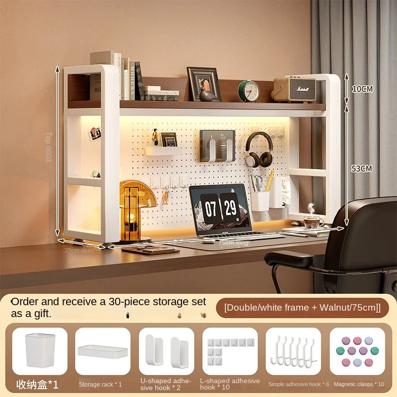 Desktop Shelving Unit Pegboard Desk/Computer Desk Multi-Layer