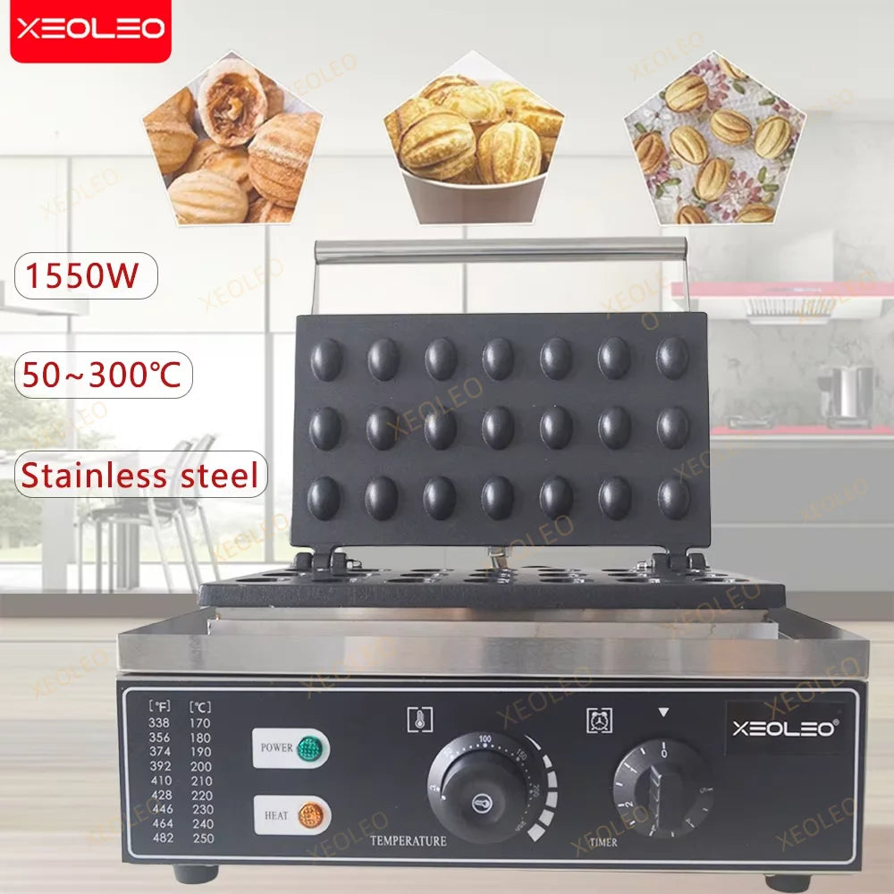 Xeoleo Electric Waffle Maker 1550w Nut Shaped Waffle