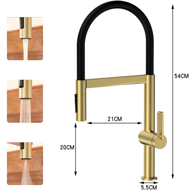 Gray Faucet Sink Faucets Brass Pull Down Sprayer