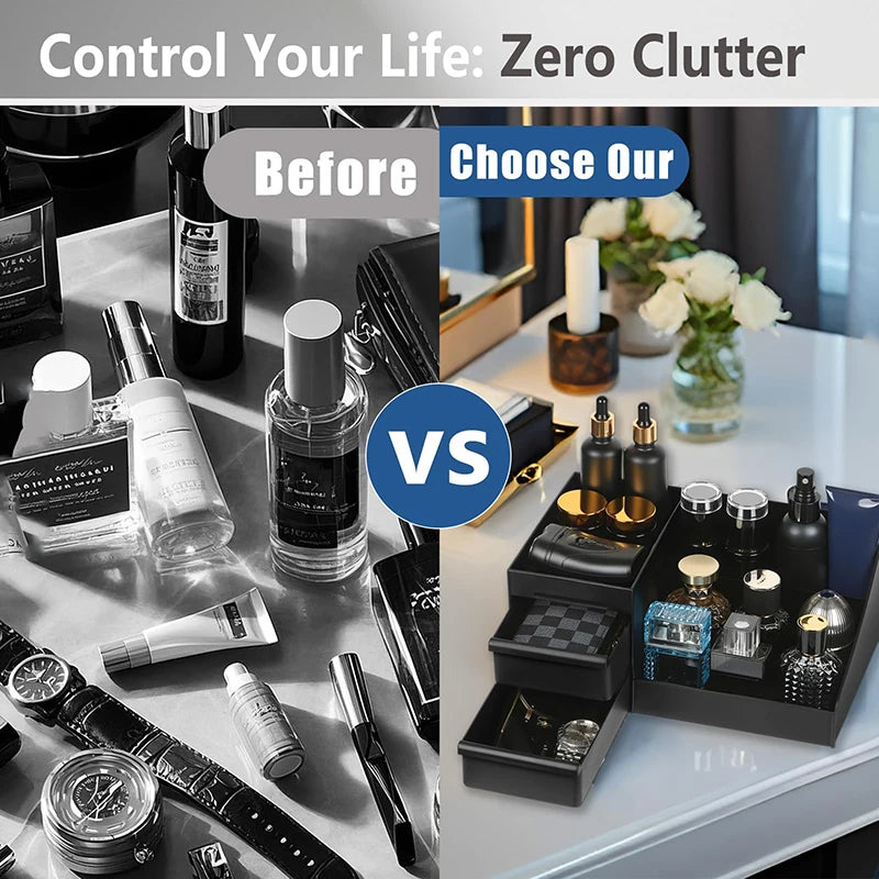 Bathroom Countertop Organizer Drawers Cologne Organizer Men