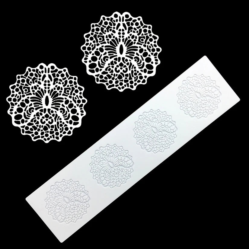 Silicone Lace Fondant Cake Decorating Baking Mat Embossing