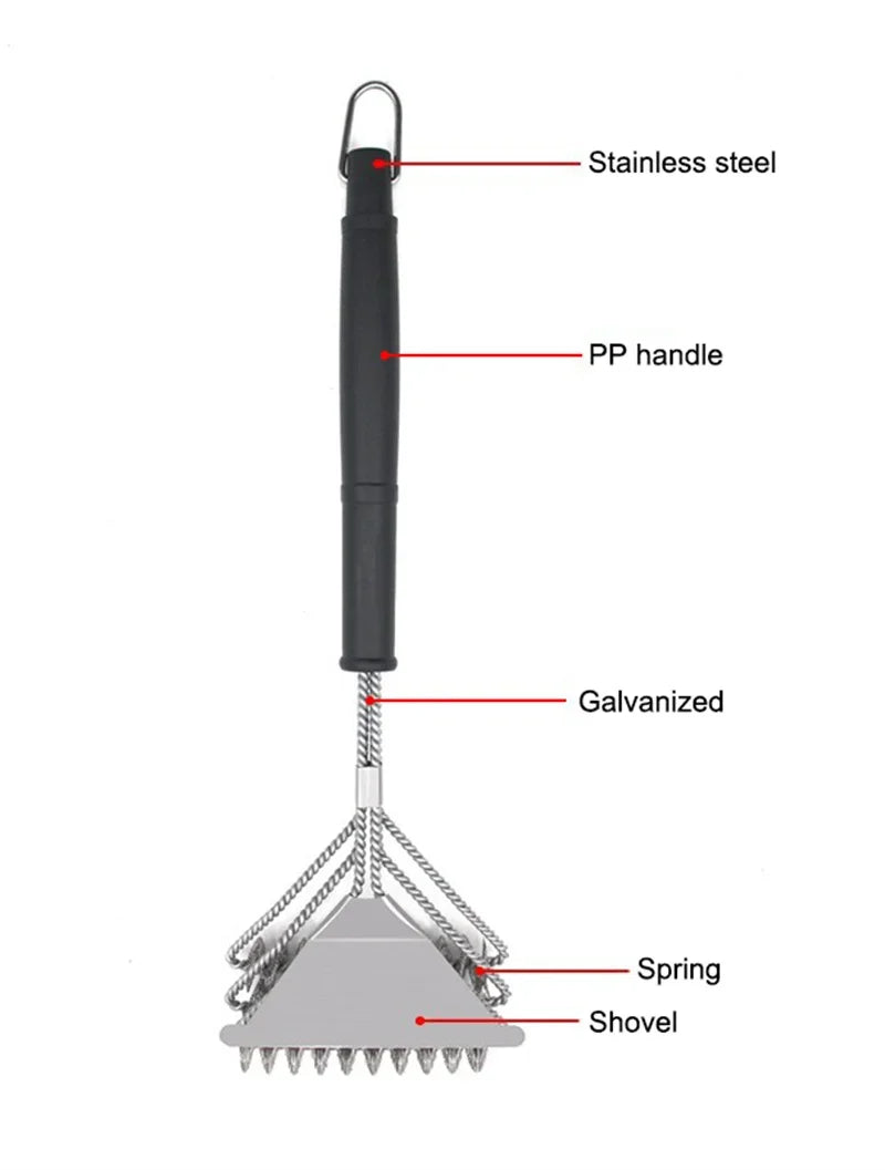 Safe Grill Brush Bbq Rack Scraper Bbq Rack