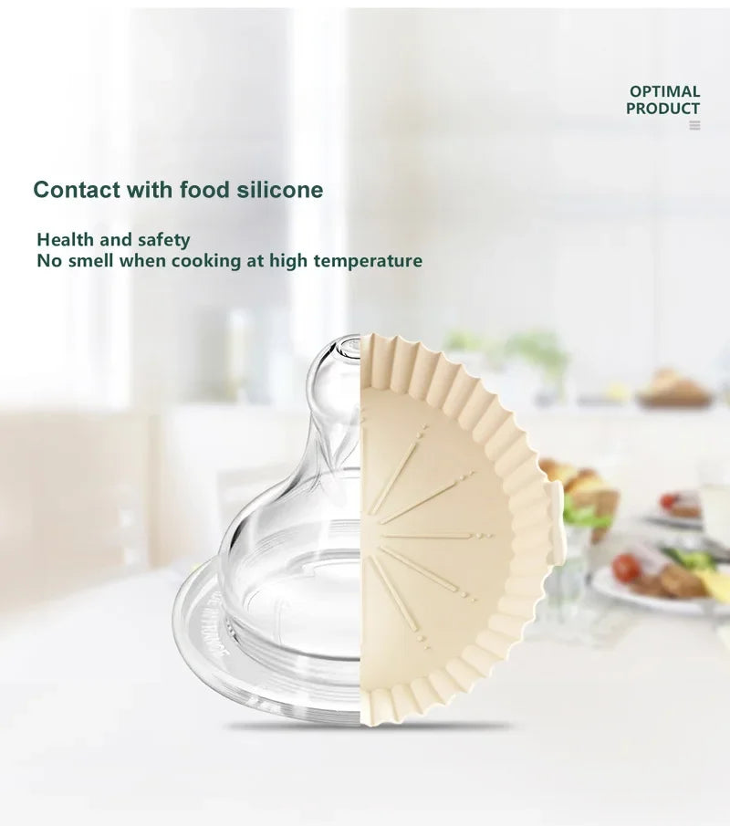 Silicone Air Fryer Baking Tray Reusable Baking Basket