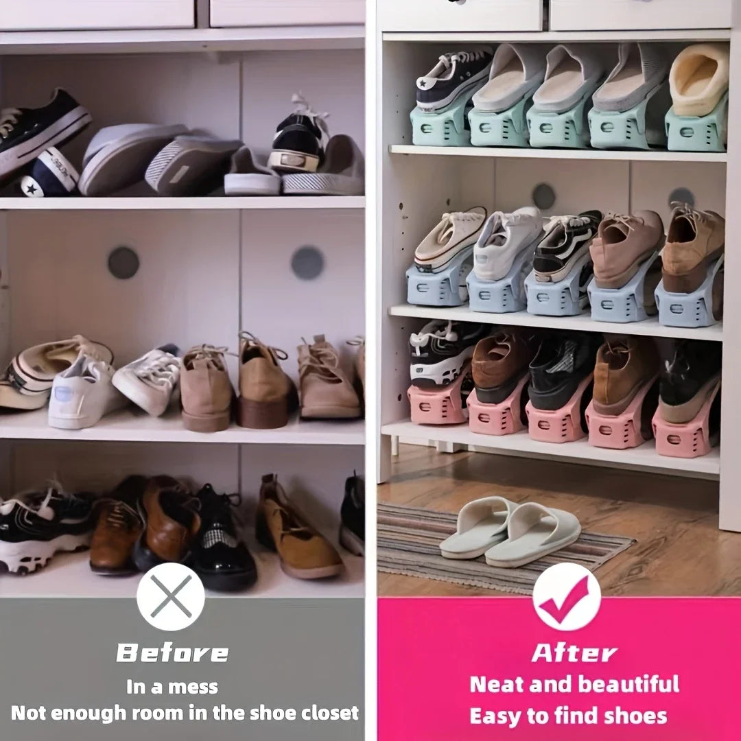 7/100 Modern Shoe Rack Shoe Storage Rack Double-Layer