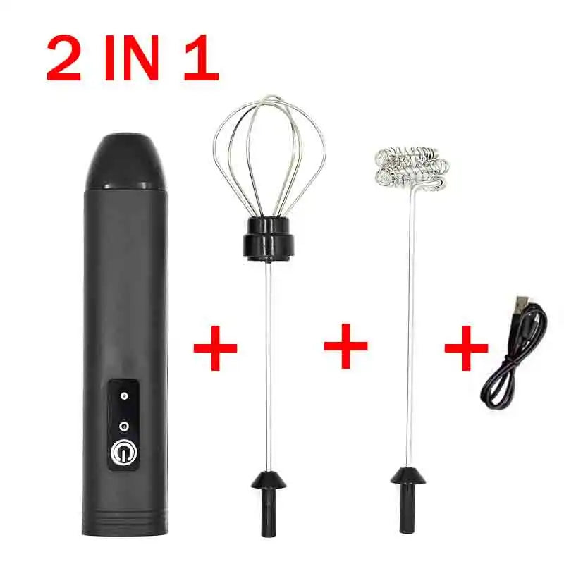 Gbbma Rechargeable Handheld Egg Beater Froth Mixer Automatic