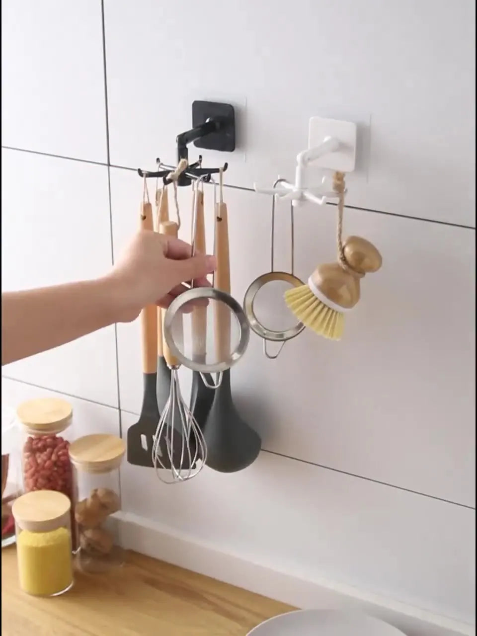 Organizer Swivel Hooks Creative Hooks Hole-Free Explosion