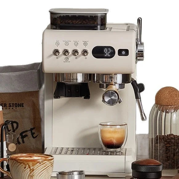 Semi-Automatic Espresso Machine Built-In Grinder & Cold Dual