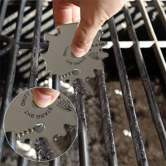 Metal Bbq Grills Grate Cleaner Cleaning Barbecue Scraper