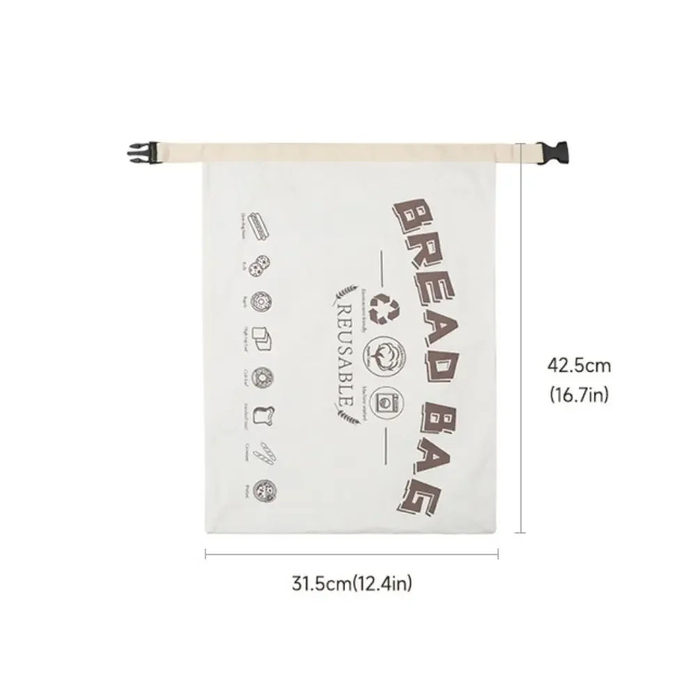 Food Grade Reusable Bread Bag Made Of Cotton