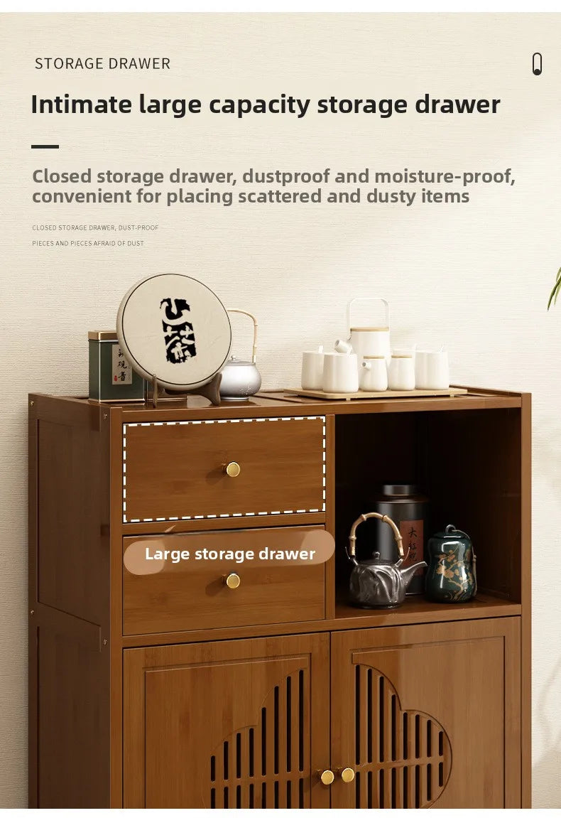 Tea Cabinet Locker Living Room Tea Table Against