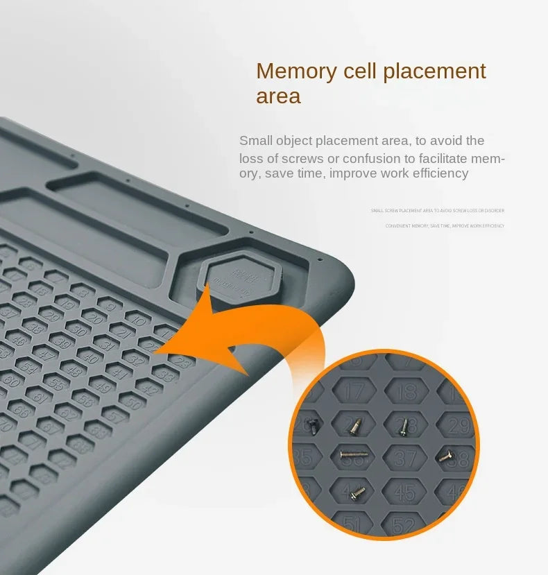 Te-616 290x400mm Heat Resistant Silicone Mat Electronic Repair
