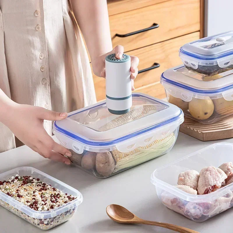 Vacuum Food Storage Box Transparent Storage Container Fridge