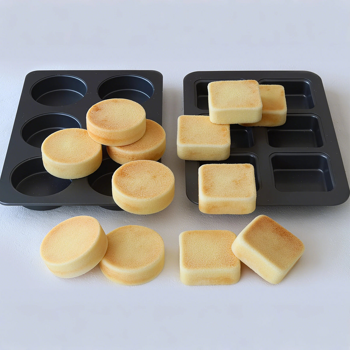6-Cavity Mini Round Hamburger Baking Pan Sandwich Bread