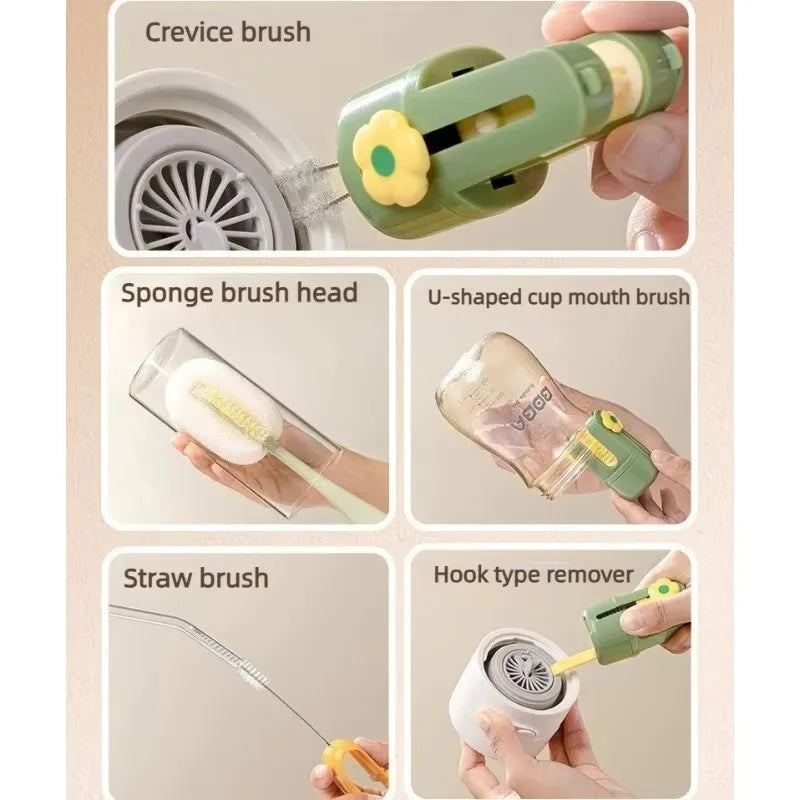 Sponge Brush 5-In-1cup Washing Use Cup Brush Water