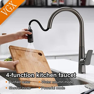 Vgx Faucet Sink Faucets Rubber Pull Down Stream