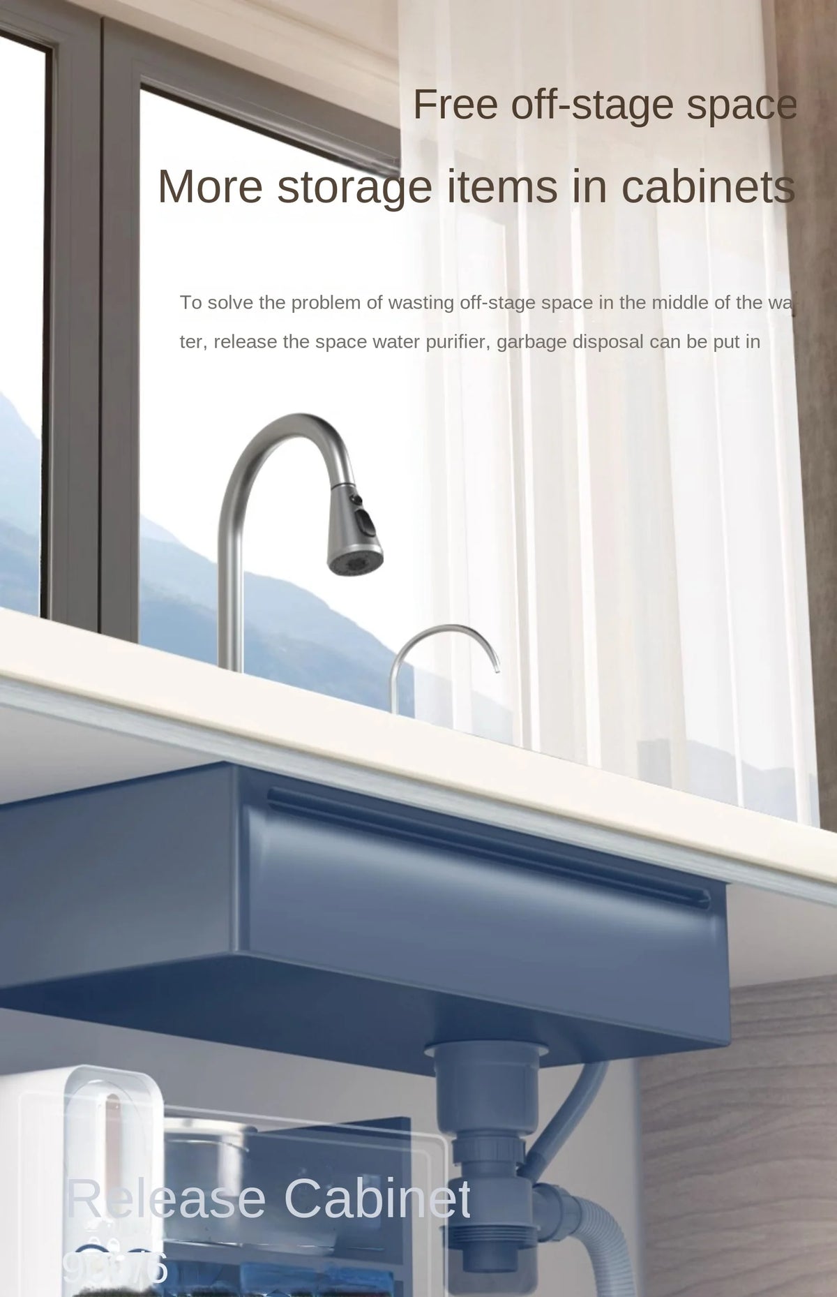 Integrated Waterfall Sink Honeycomb Technology Large Digitial