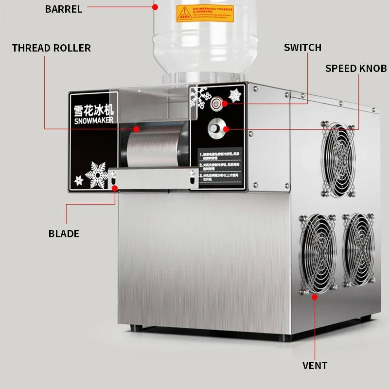 3l Mini Snow Ice Maker Shaver Machine Europe