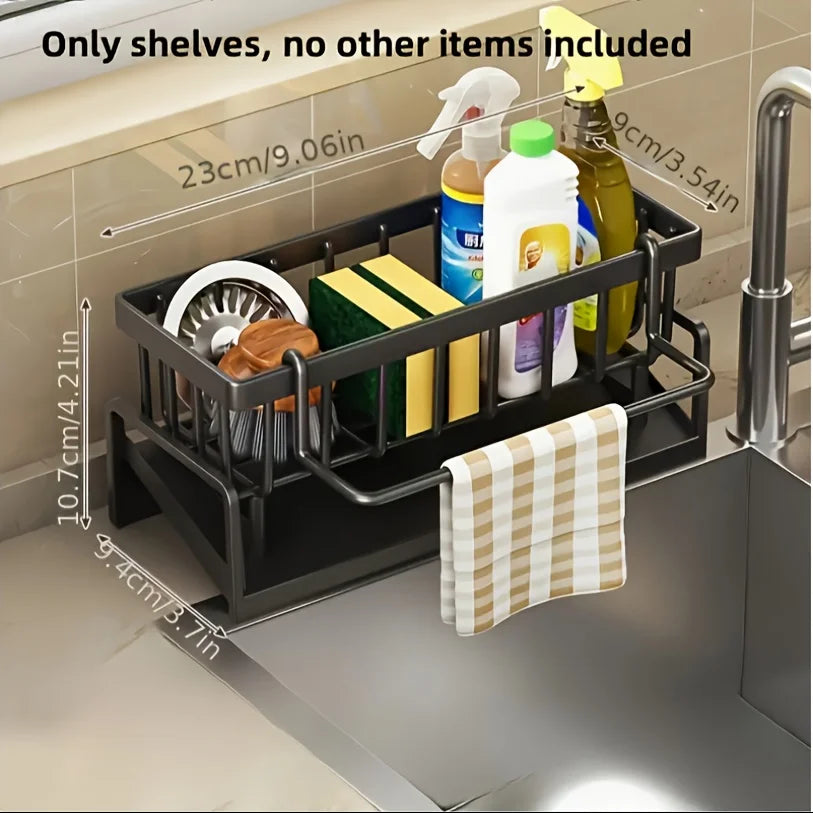 Sink Sponge Holder Stainless Steel Sponge Storage Self