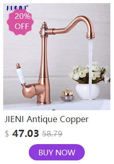 Jieni Rose Gold Faucet 360 Swivel 3-Way Brass