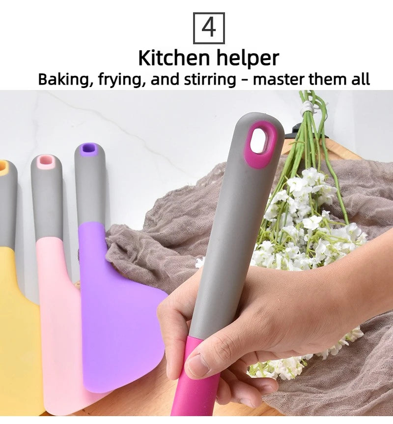 Silicone Spatula Heat Resistant Non-Stick Turner Spatula Baking