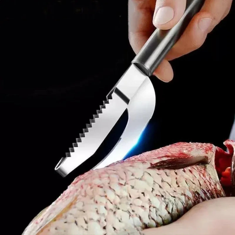Stainless Steel In Fish Scale Knife Cut/Scrape/Digging Fish