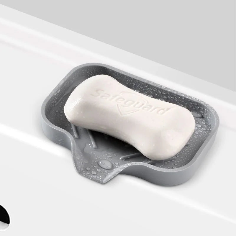 1pcs Sink Silicone Tray Drain Soap Sponge Storage