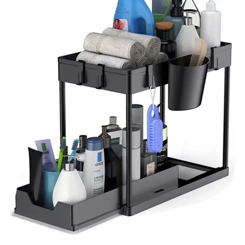 Tier Under Sink Organizer Sliding Cabinet Basket Organizer