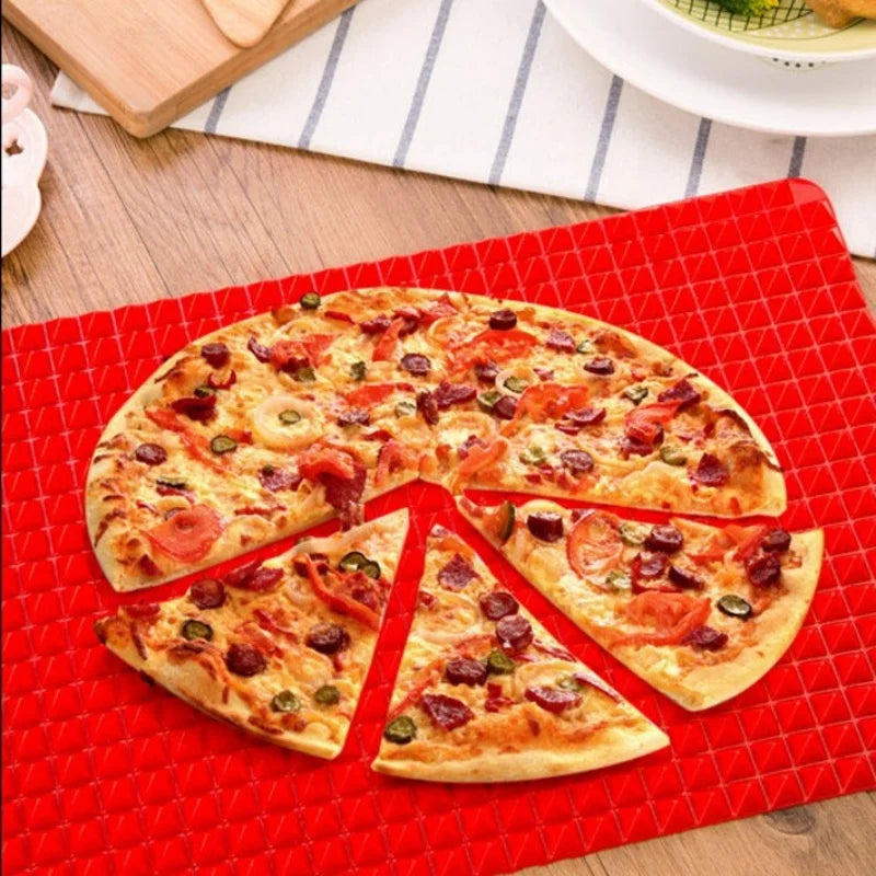 Silicone Bbq Pizza Mat Pyramid Microwave Oven Baking