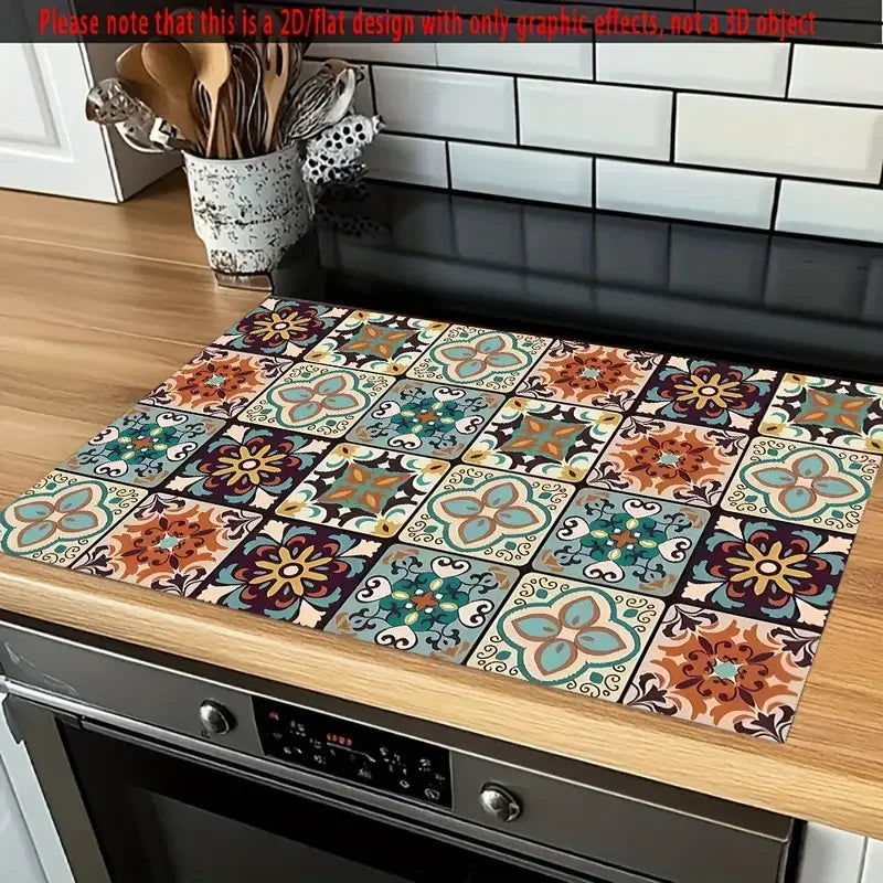 Dish Drying Mat Counter Absorbent Coffee Bar Mat