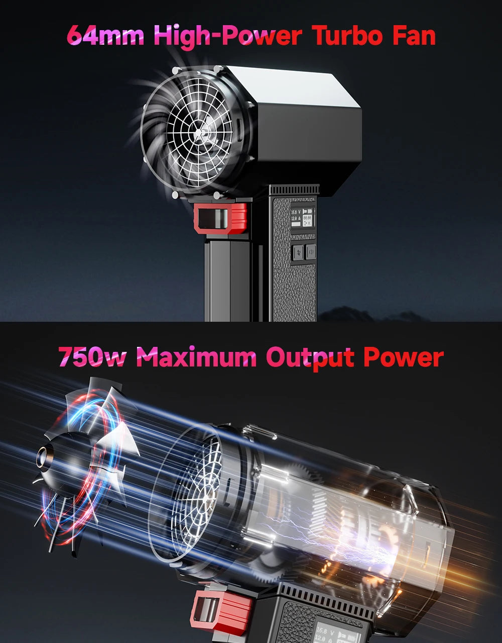 Powerful Air Blower Brushless Motor Turbo Fan Thrust