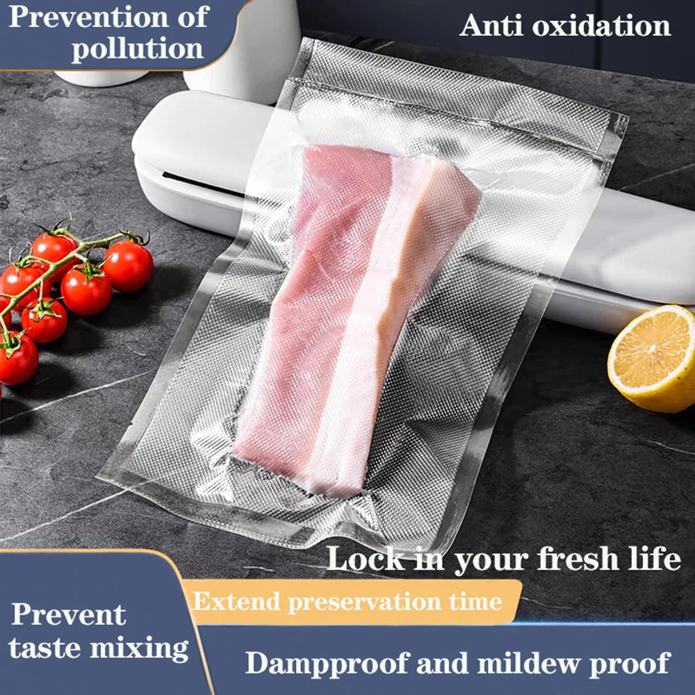 Rolls Vacuum Bags Food 500cm Per Roll Reusable