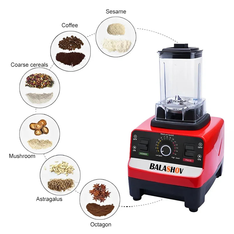 2000w Heavy Duty Commercial Grade Blender Mixer Juicer