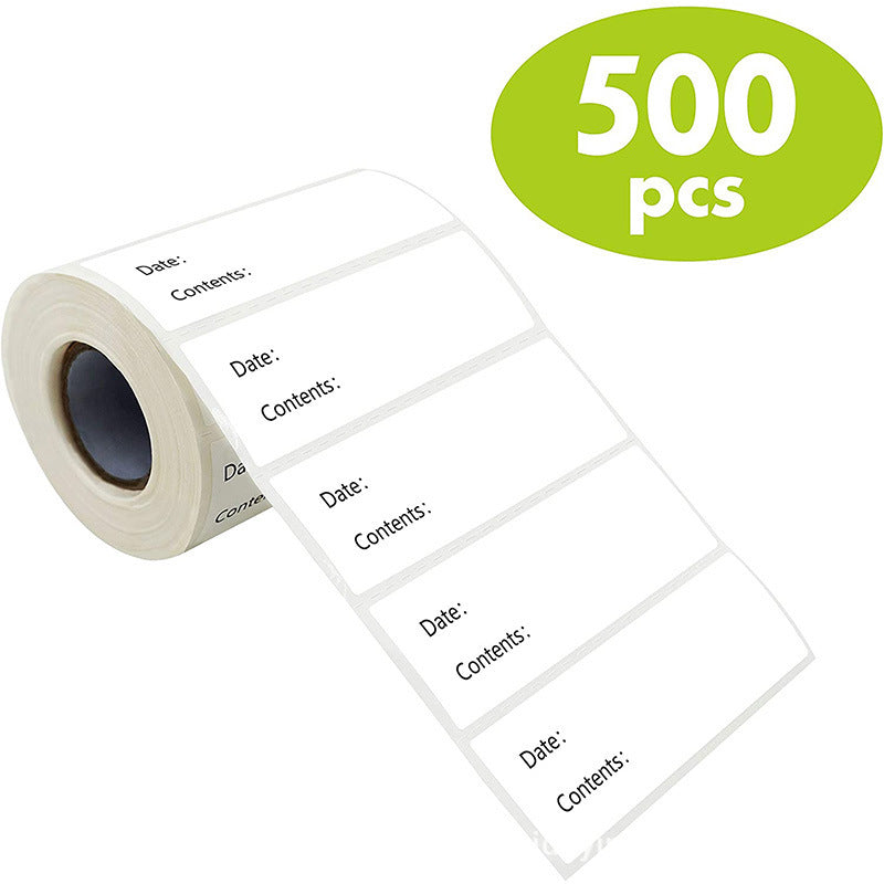 500pcs Removable Freezer Food Labels Roll Resistant Water