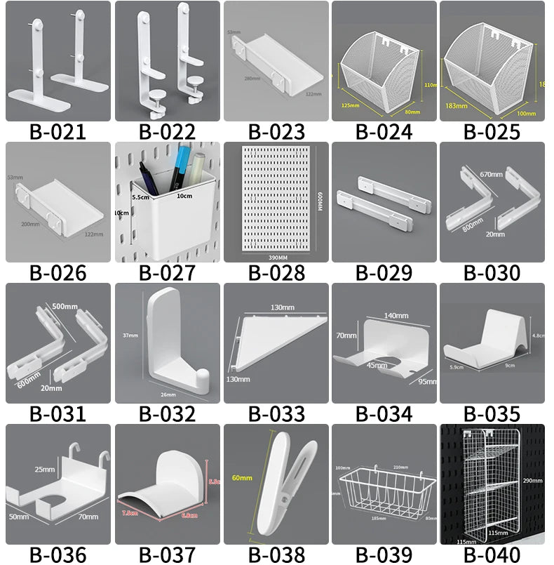 Nordic Pegboard Used Door Wall Garage Storage Display