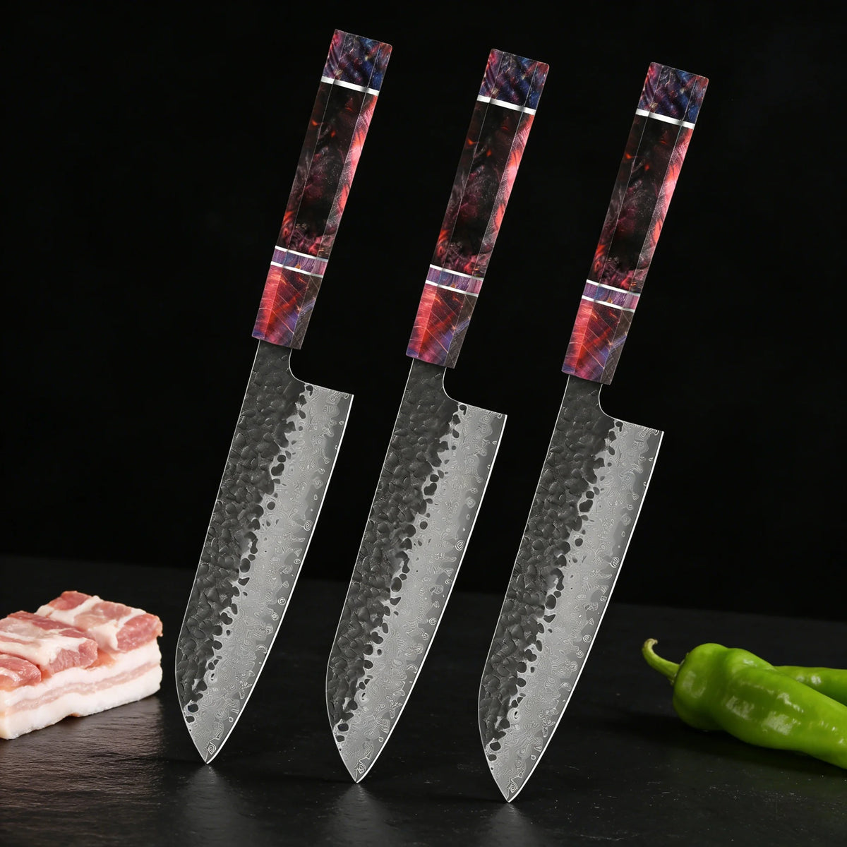 1/2/3/4pcs Knives Hand Forged 67 Layers Damascus Steel