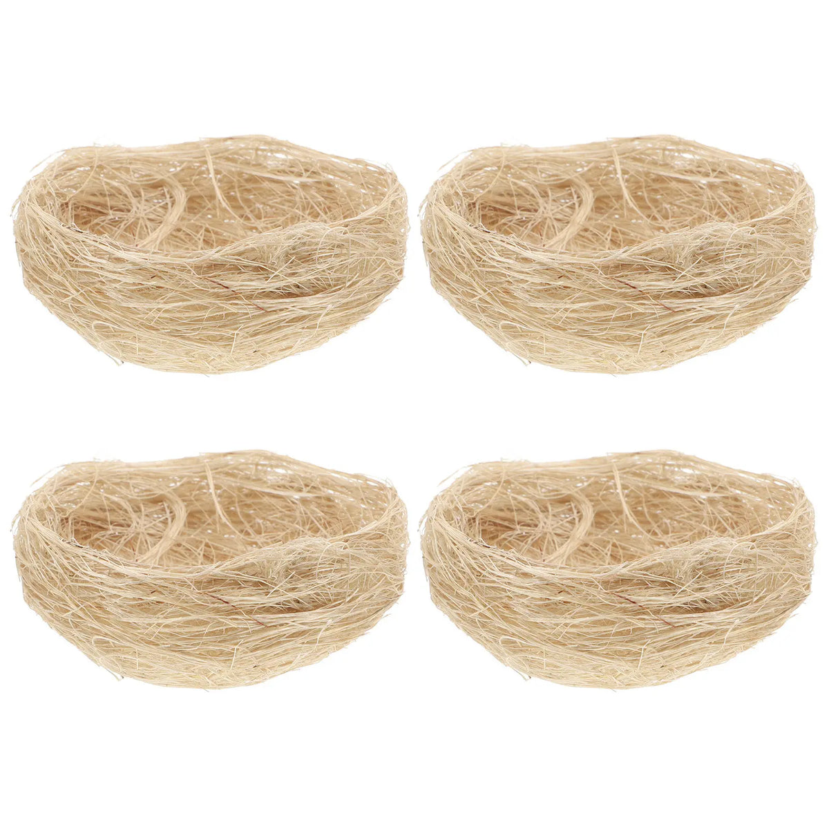 4pcs Thickened Jute Handmade Bird Nest Parakeets Finches