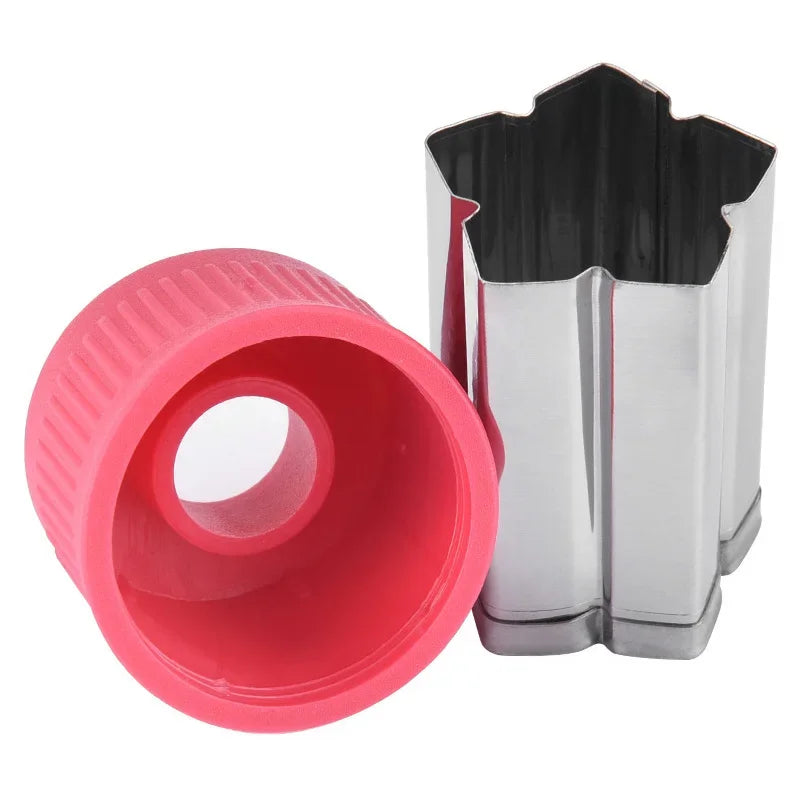 3/12pcs Star Heart Shape Vegetables Cutter Plastic Handle
