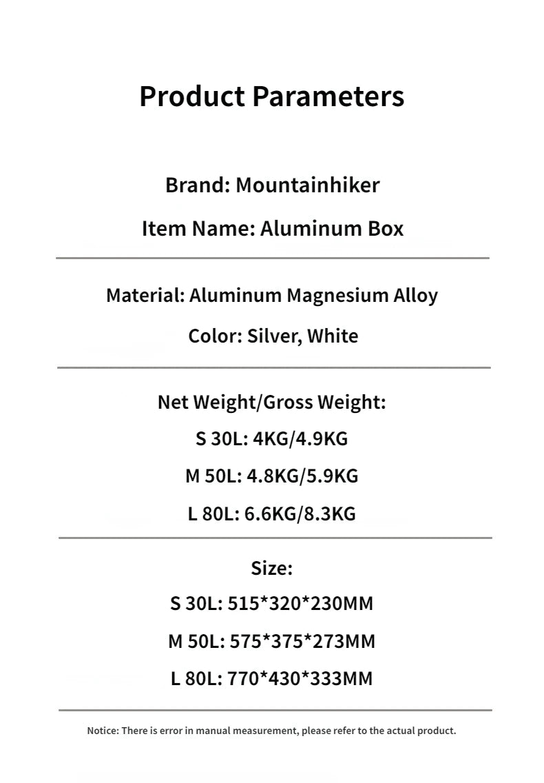 Mountainhiker 20l 30 48l 50l 80l 96l Camping