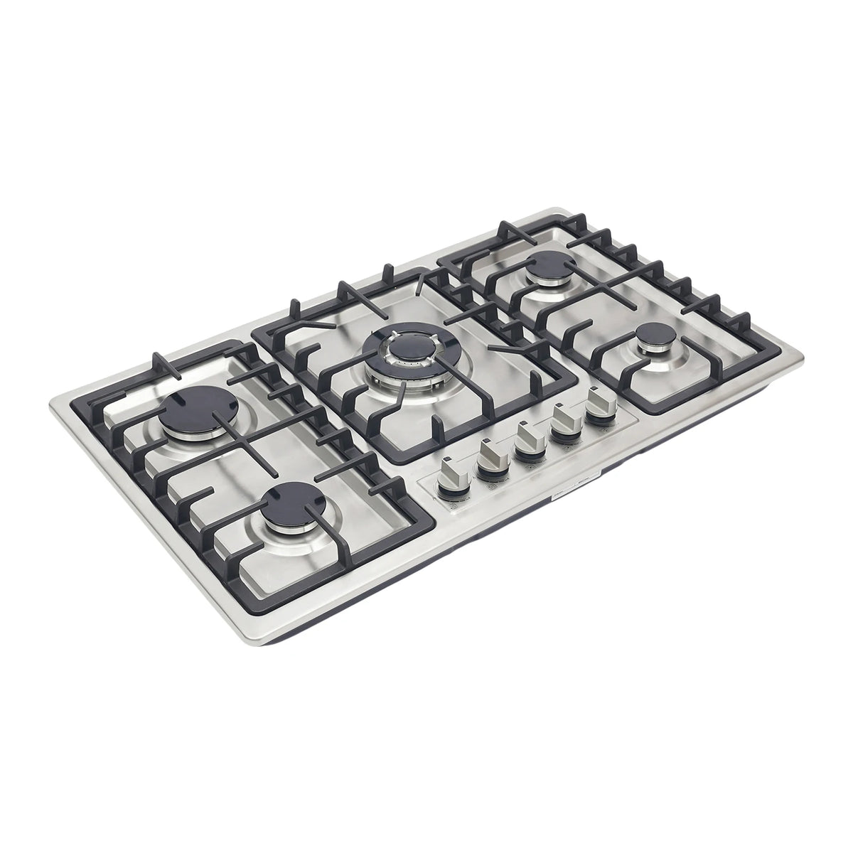 5-Burner Stainless Steel Gas Cooktop 3kw Max Output