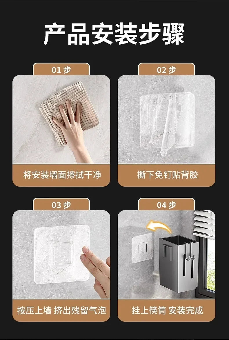 1pc Chopsticks Holder Hanging Utensil Drying Rack Hooks