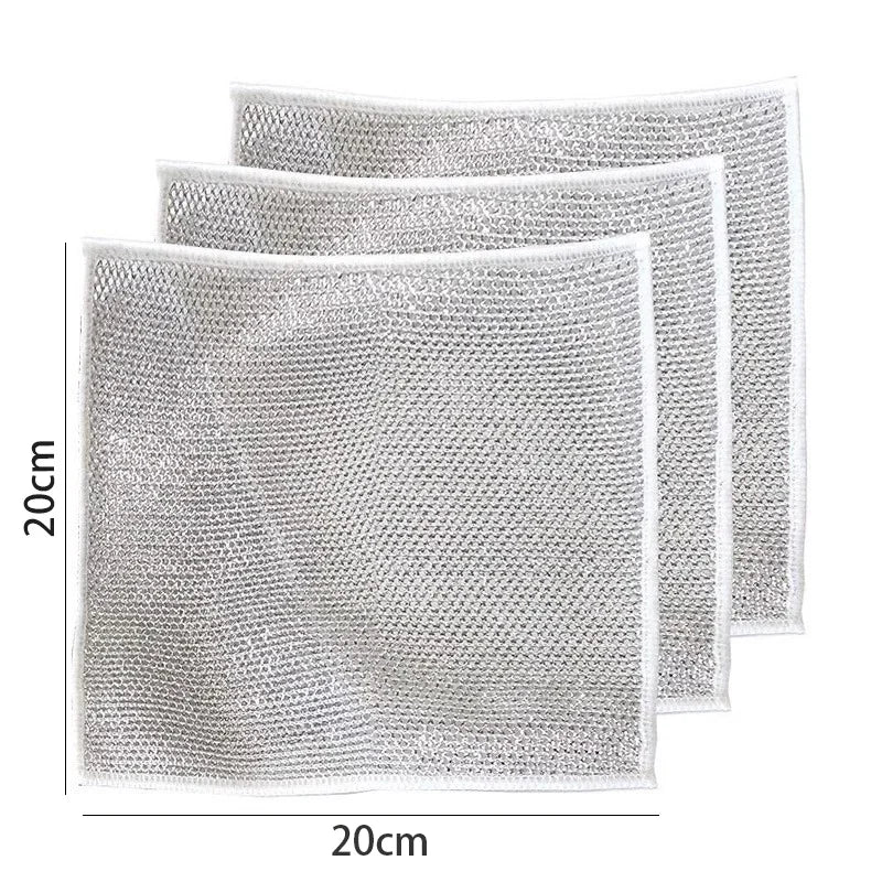 5/10/20/30pcs Dishcloths Multi-Purpose Wire Dishcloth Wet & Dry