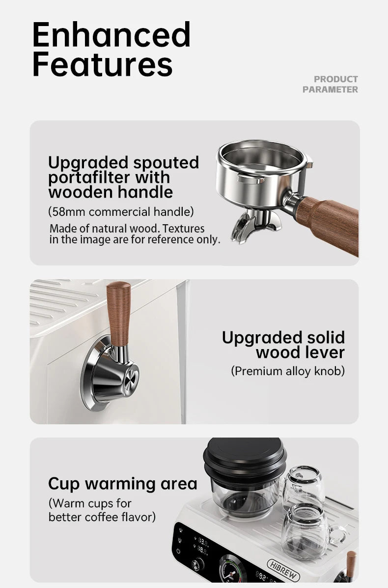 Hibrew Dual Ther Oblocks Barista Pro Espresso Machine