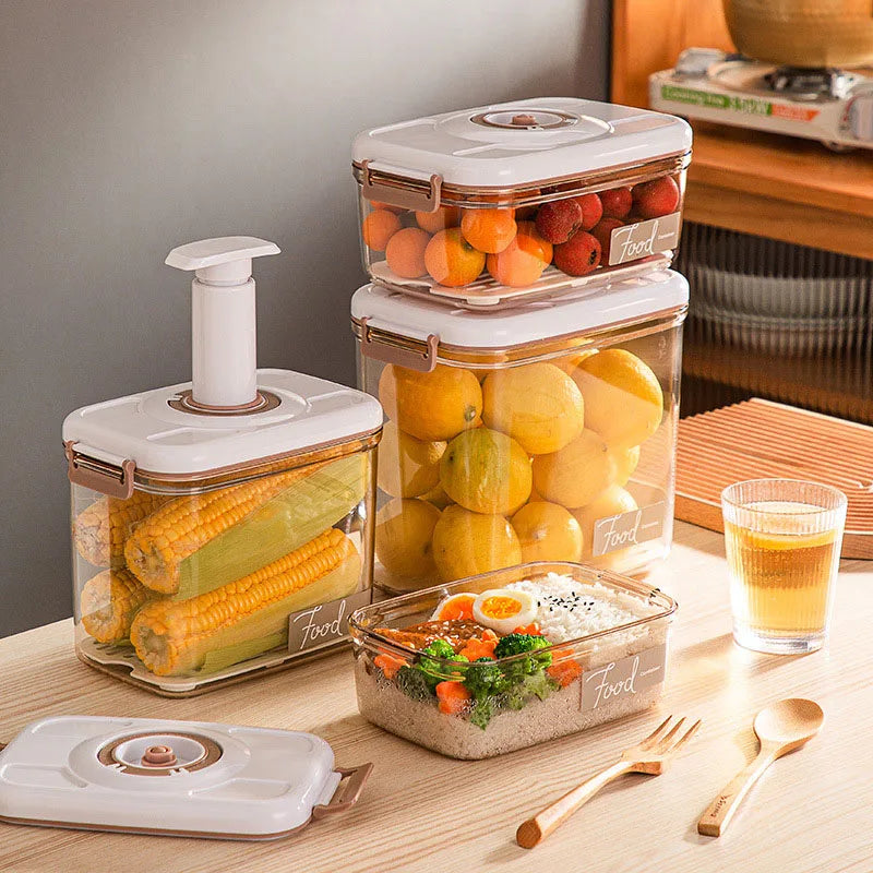Food Vacuum Storage Box Fresh-Keeping Sealed Canister Large