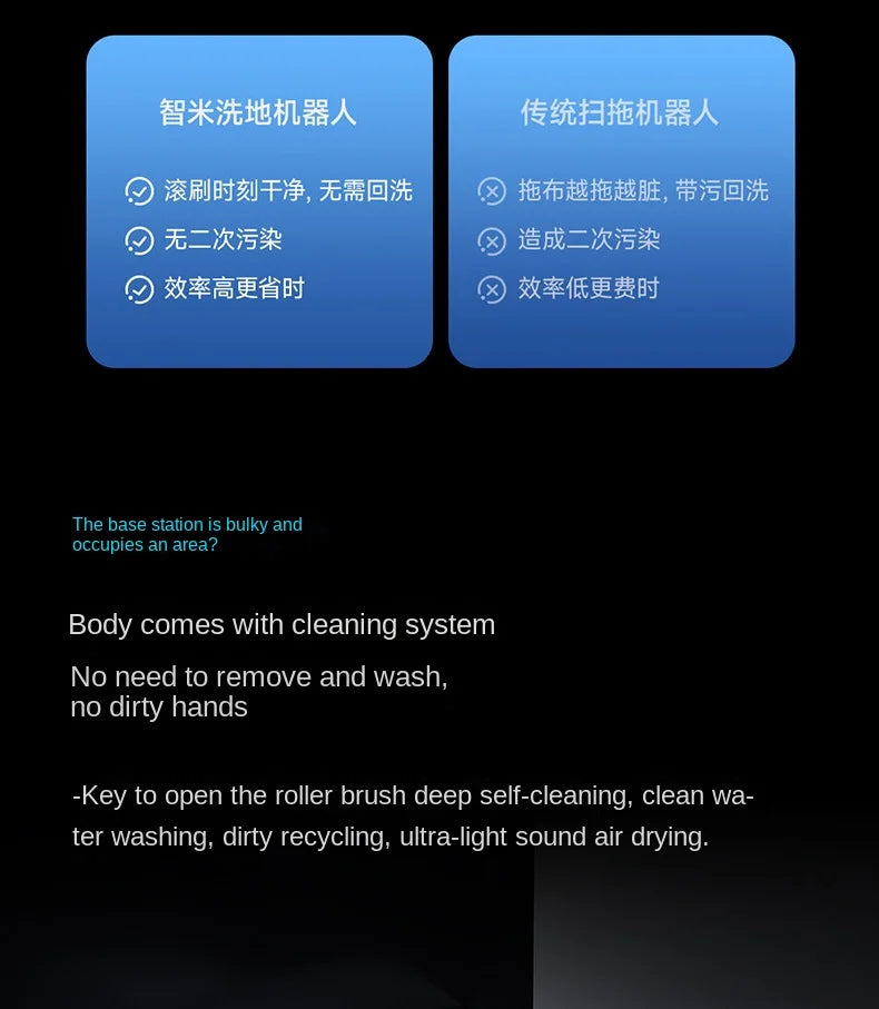 2024zhimi Intelligent Sweeping Robot Pioneer A1 Sweeping Towing