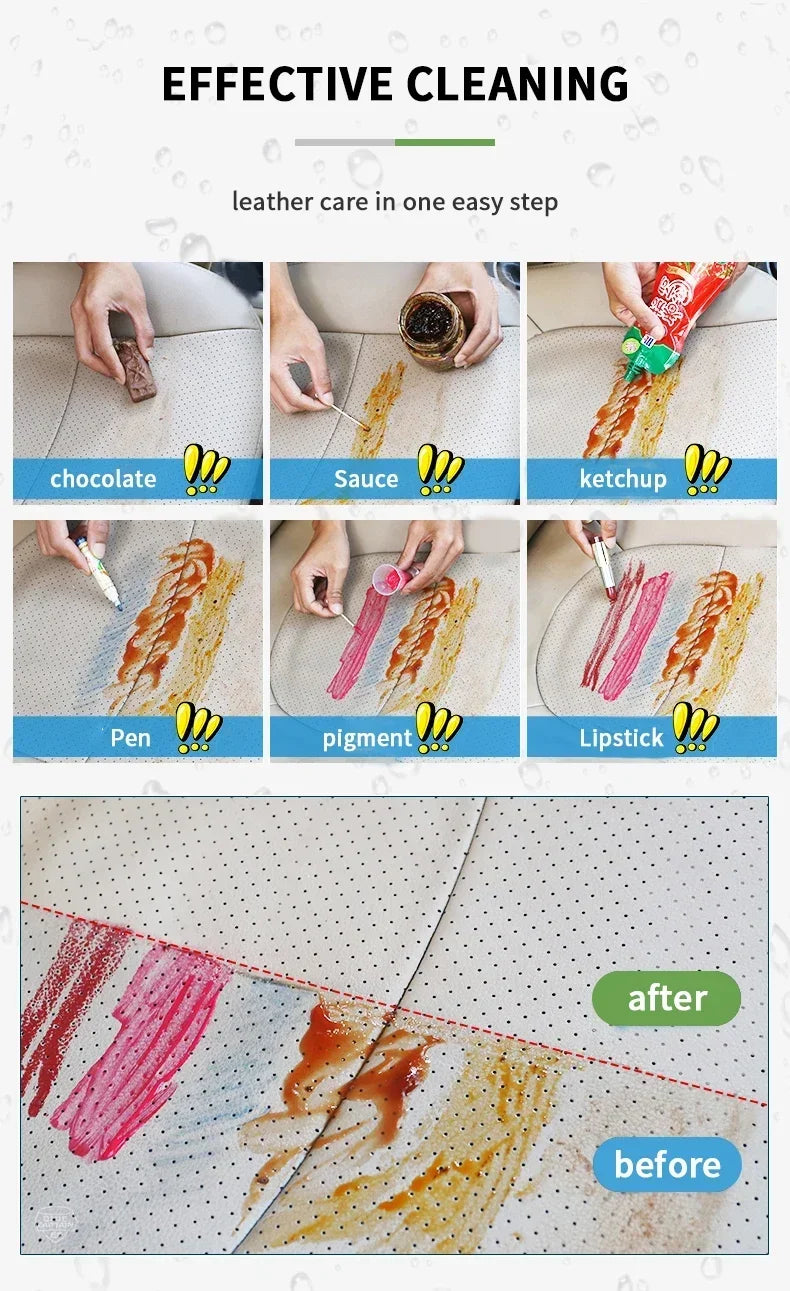 Car Interior Cleaner Agent Ceiling Cleaner Leather Flannel