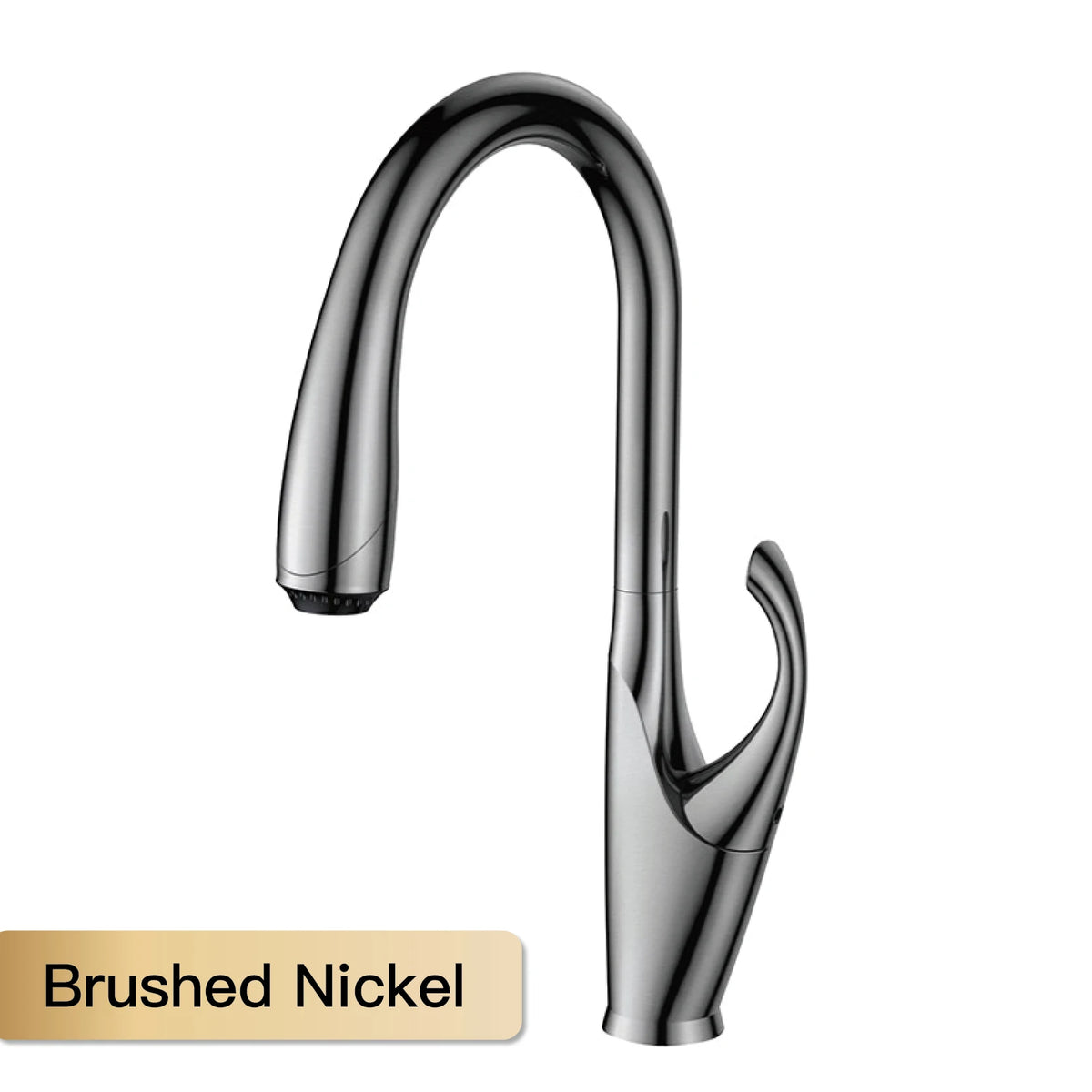 High End Touch Black Faucet Brass Pull Out