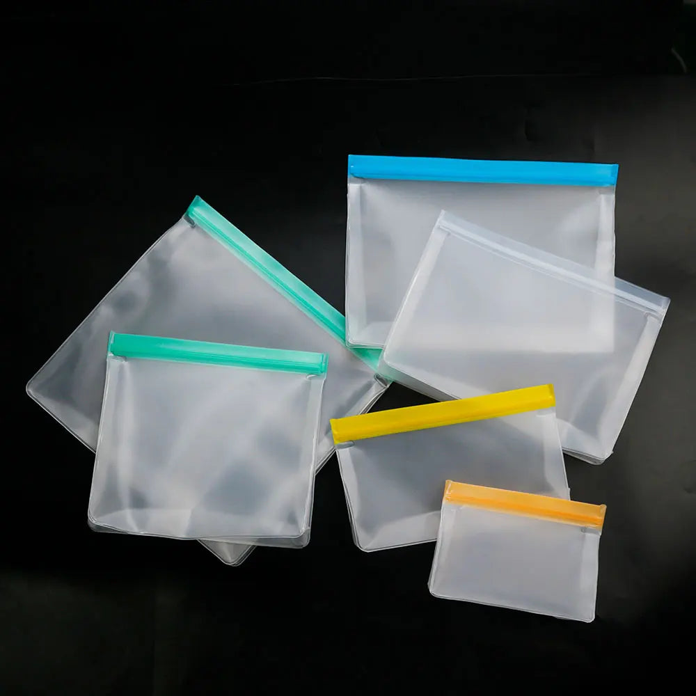 Silicone World Reusable Peva Food Bag Freezer Stand