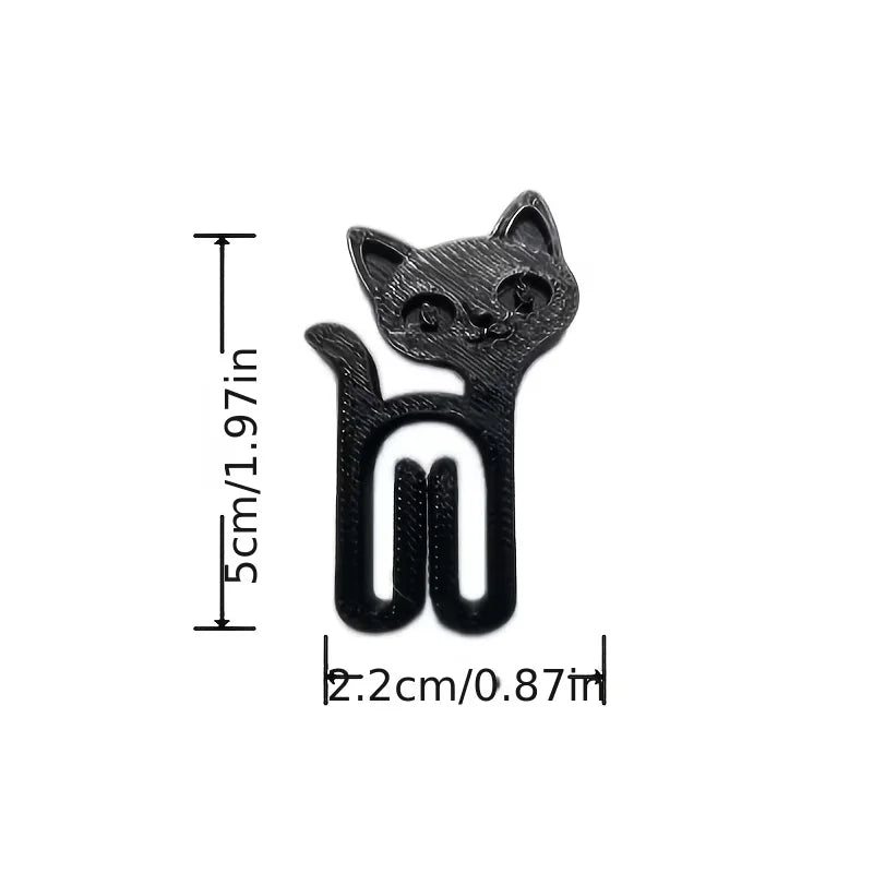 3/6pcs Random Cat-Shaped Clips Seal Bags Envelopes &