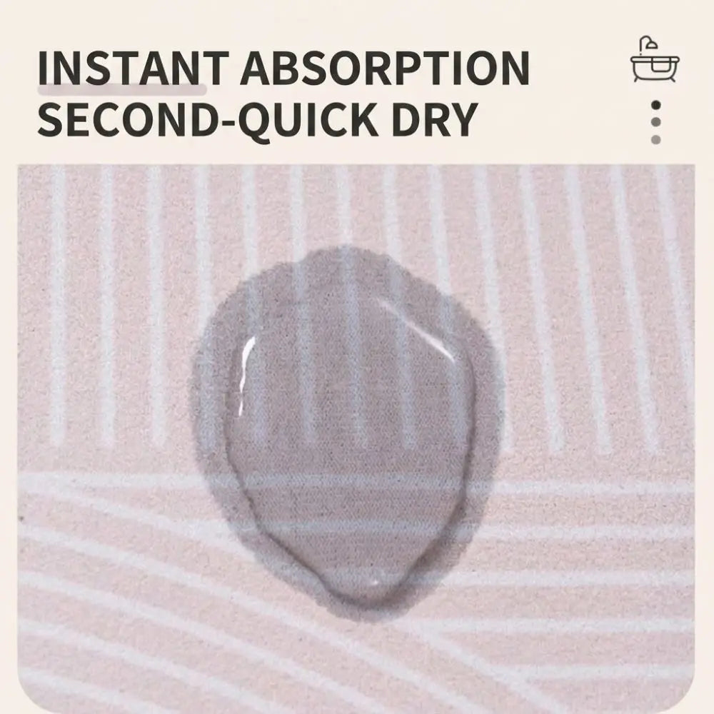 Non Slip Drying Mat Quick Dry Easy Clean