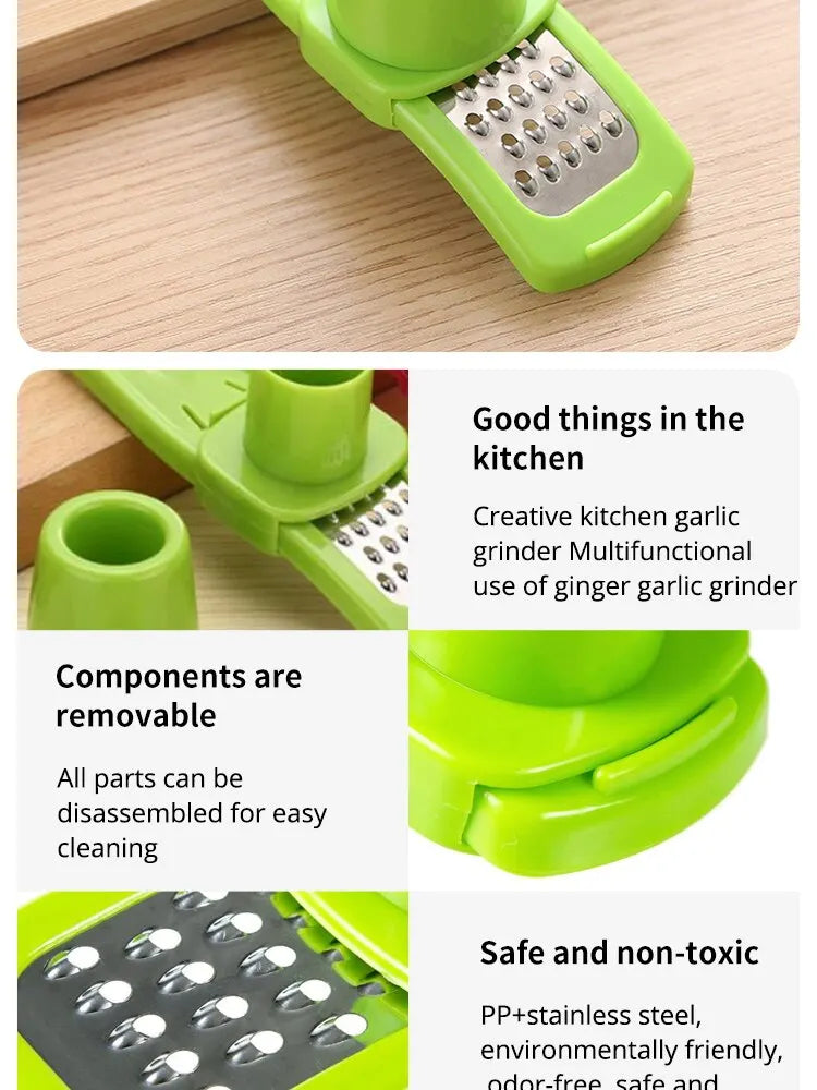 Garlic Masher Mini Garlic Ginger Peeler Grinder Food